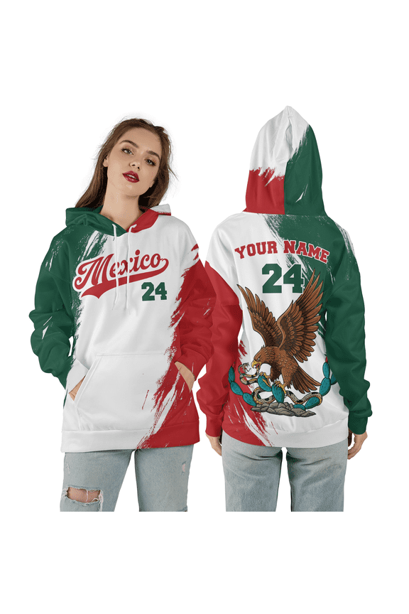 Personalized Mexican Eagle Pride 3D T-Shirt, Independence Day Mexican Custom 3D Tee, Mexico Flag All-Over Print Shirt