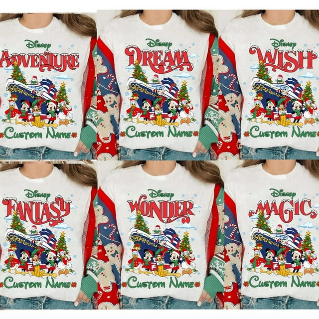 Personalized Mickey & Friends Disney Christmas Very Merrytime Cruises