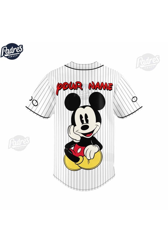 Personalized Mickey Mouse Disney Baseball Jersey Style