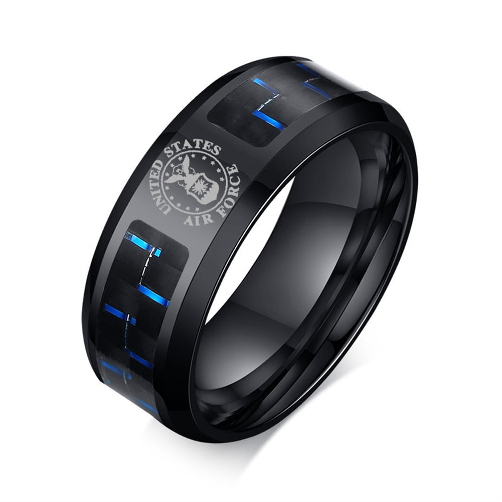 Personalized Military Ring for Men ,Custom Name Army Namy Airforce ...