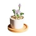 thumbnail image 1 of Personalized Mini Birth Month Flower Pot, Small Ceramic Vase Table Decor with Colorful Floral Design, Cute Indoor Home Desk Decoration for Living Room Office, Mother's Day Gift for Women Mom, 1 of 5