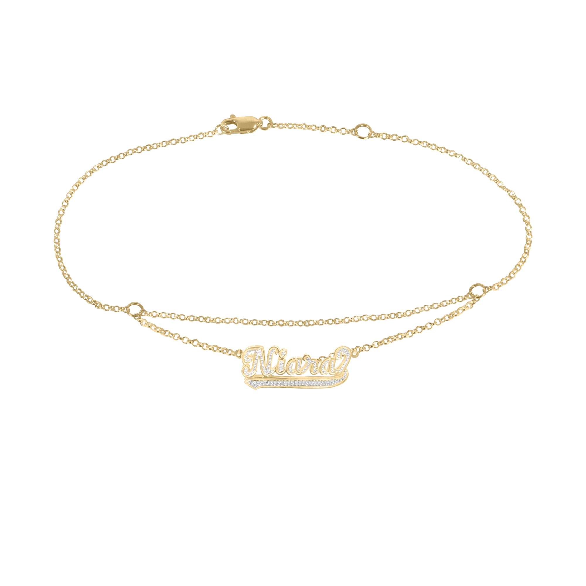Personalized Mini Bling Anklet