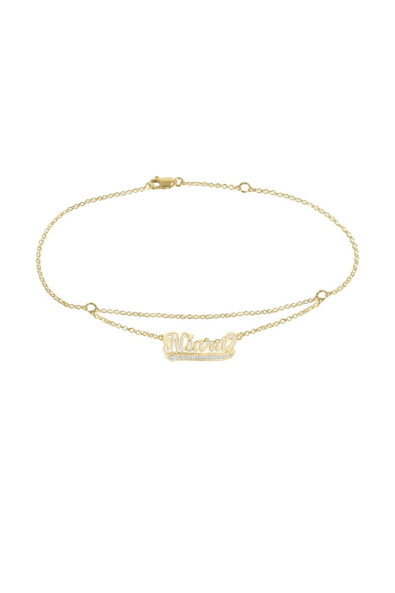 Personalized Mini Bling Anklet