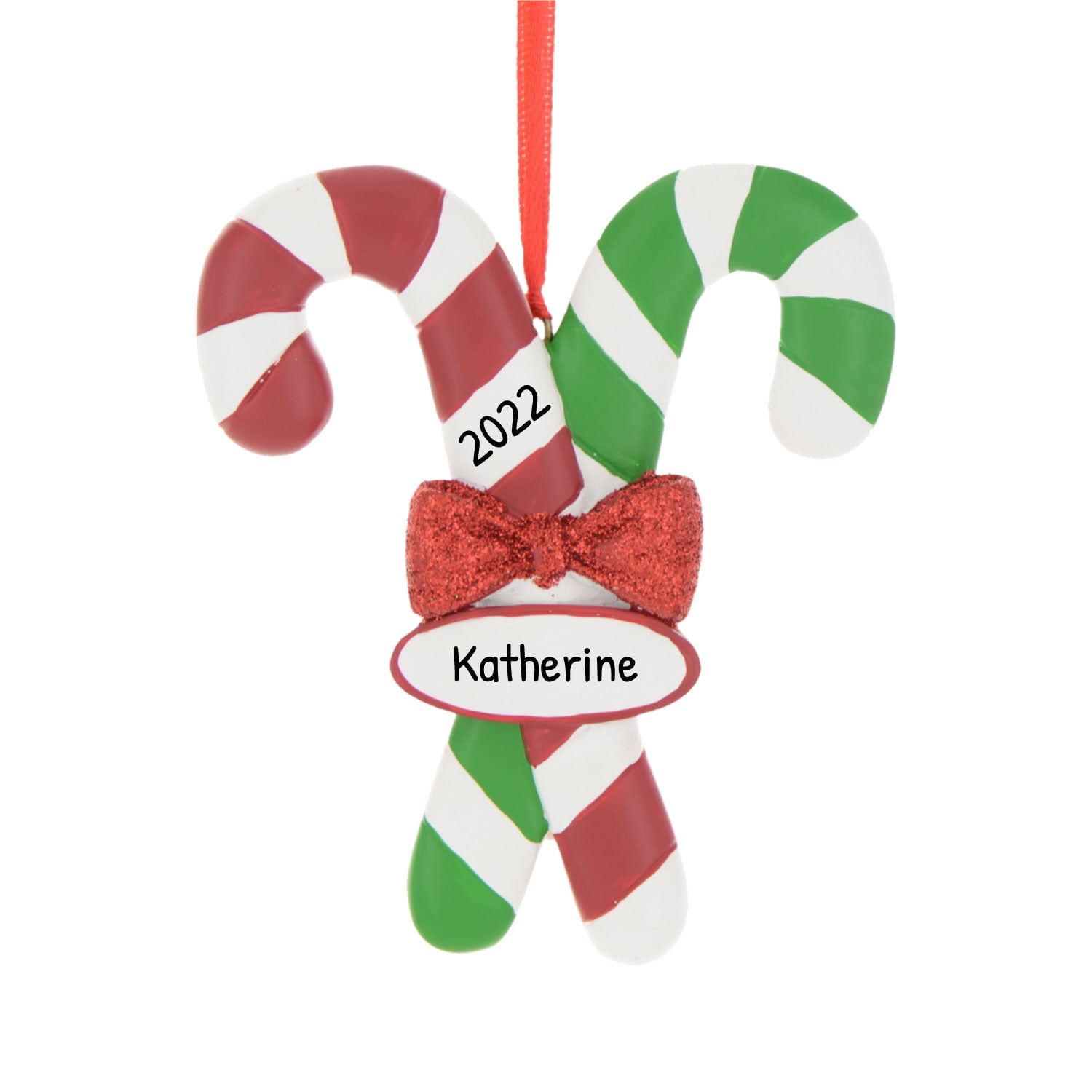 Personalized Mini Candy Cane Ornaments Peppermint Candy Christmas