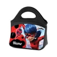 thumbnail image 1 of Personalized Miraculous Ladybug and Tikki Lunch Tote, Black, 1 of 2