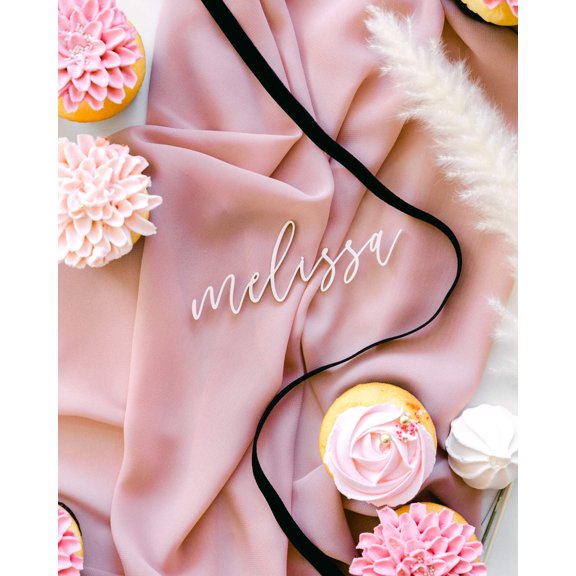 Personalized Modern Name Acrylic Place Card