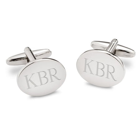 Personalized Modern Oval Cufflinks