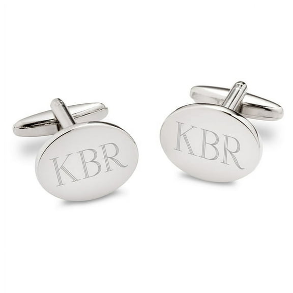 Personalized Modern Oval Cufflinks