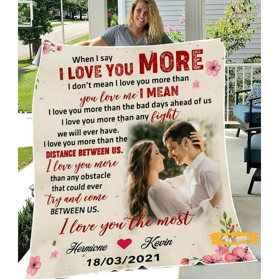 Personalized to My Mom Blanket from Daughter Son Love Letter Mail to Mom Birthday Mothers Day Christmas Customized Fleece Sherpa Blanket, Custom Name Throw Blanket Gifts for Women, Her, Mother