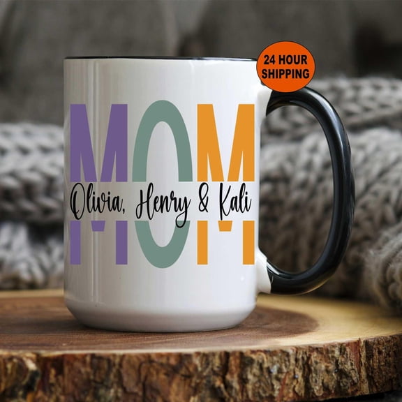 Personalized Mom Mug Mom Split Coffee Mug Mom Split Name Mothers Day Gift Mom Mug Mom Gift