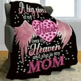 thumbnail image 1 of Personalized "Mom's Heart in Heaven" Sherpa Throw Blanket - Cozy, Soft, and Warm for Travel, Office, Bed, Plane, Camping, and More - Unique Memorial Gift for Mother's Day, Birthday, or Anniversary, 1 of 6