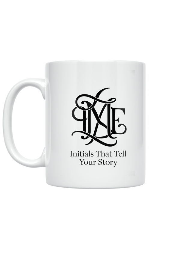 Personalized Monogram Design - Minimalism Enthusiast - 11 oz Ceramic Coffee Mug