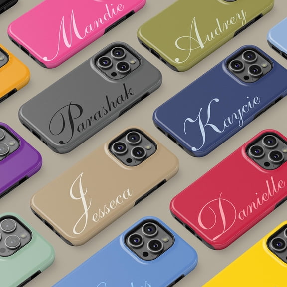 Personalized Monogram Initial Case for iPhone Samsung Custom Name