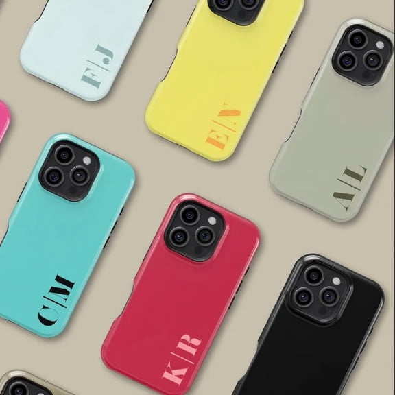 Personalized Monogram Initial MagSafe Case for iPhone Samsung Name