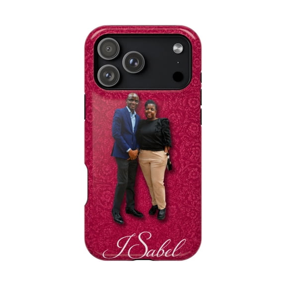 Personalized Monogram Lace Tough Case for iPhone 18 Pro & 18 Pro Max, Custom Dual-Layer Protection