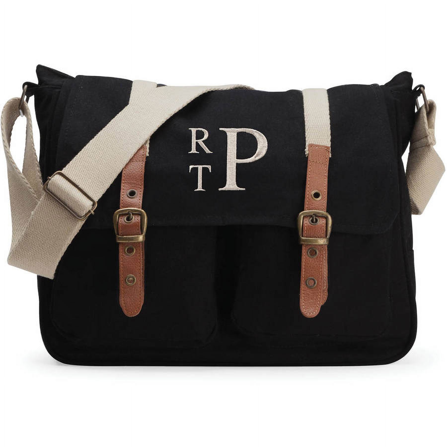 Personalized Monogram Messenger Bag