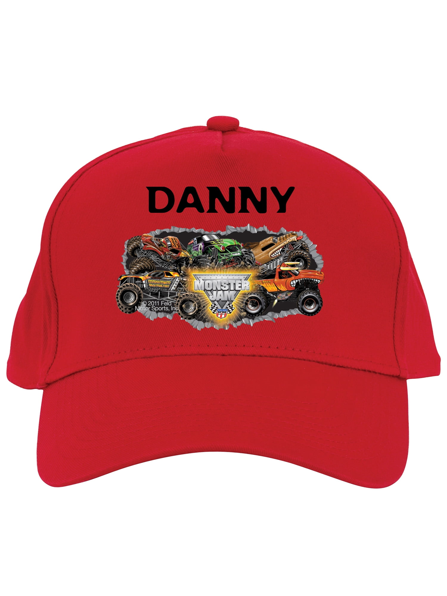Personalized Monster Jam Madness Baseball Hat, Red - Walmart.com