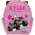 thumbnail image 1 of Personalized Monster Jam Madusa Pink Youth Backpack, 1 of 2