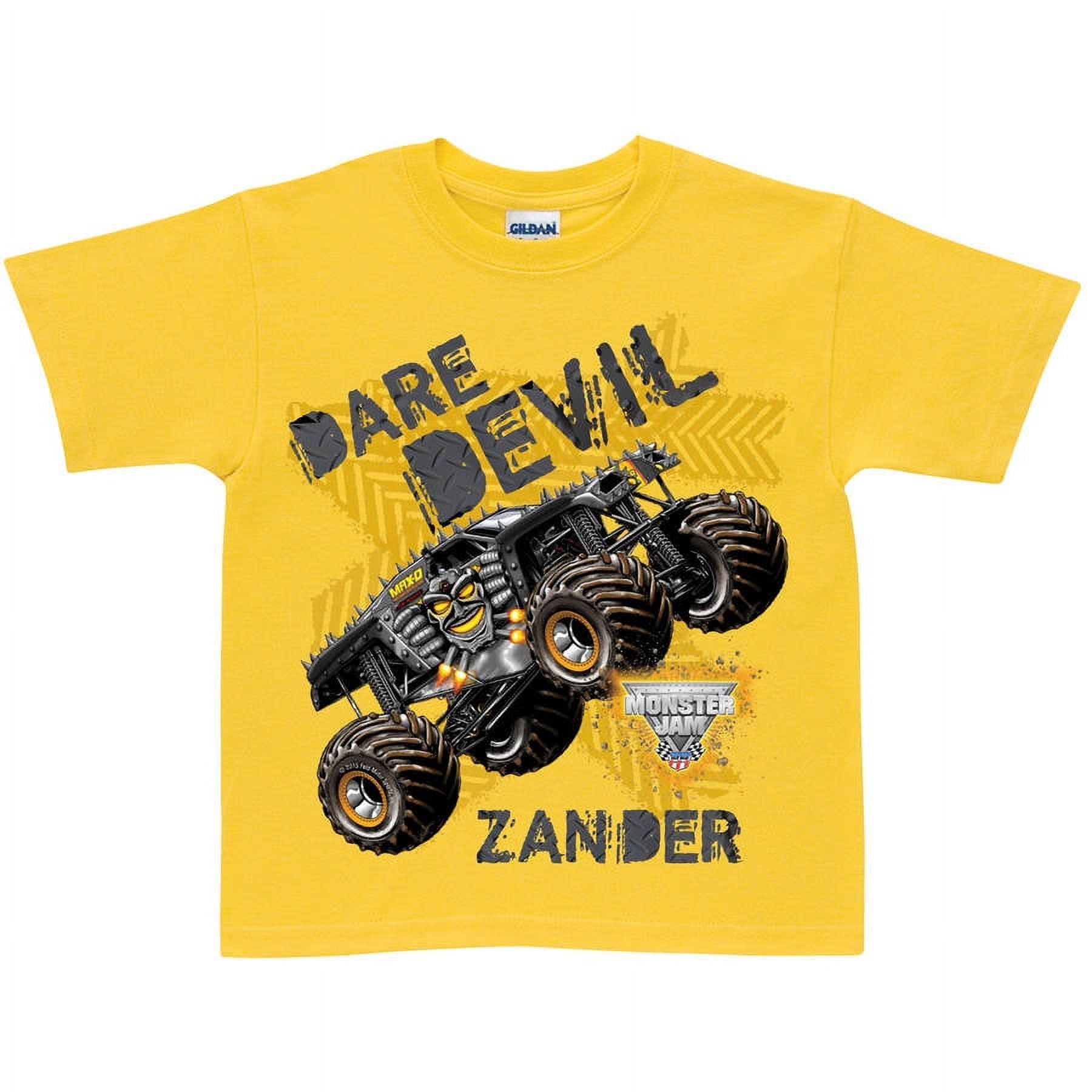 Monster Jam Trucks Toddler Boys 3 Pack Graphic T-Shirts Orange