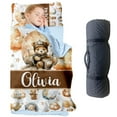 thumbnail image 1 of Personalized Moonlight Teddy Bear Bean Velvet Nap Mat – Soft Toddler Sleeping Mat with Custom Name – Ideal for Daycare, Preschool, and Travel(Cushions + Pillows22.5"x55"+Blanket size: 33.5" x 45"), 1 of 8