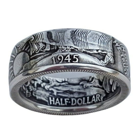 Personalized Morgan 1945 alloy retro ring for men and women, couple ring