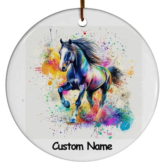 Personalized Morgan Horse Ornament, Custom Ornament for Animal Lover, Ideal Gift for Men, Women, Best Friend, Gift for Christmas, Birthday, Father's Day, Mother's day