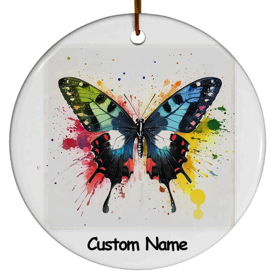 Personalized Moth Ornament, Custom Ornament for Animal Lover, Ideal Gift for Men, Women, Best Friend, Gift for Christmas, Birthday, Father's Day, Mother's day
