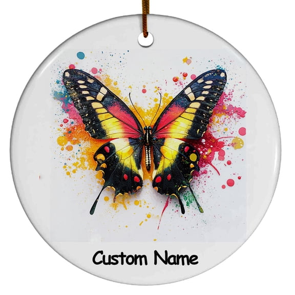 Personalized Moth Ornament, Custom Ornament for Animal Lover, Ideal Gift for Men, Women, Best Friend, Gift for Christmas, Birthday, Father's Day, Mother's day