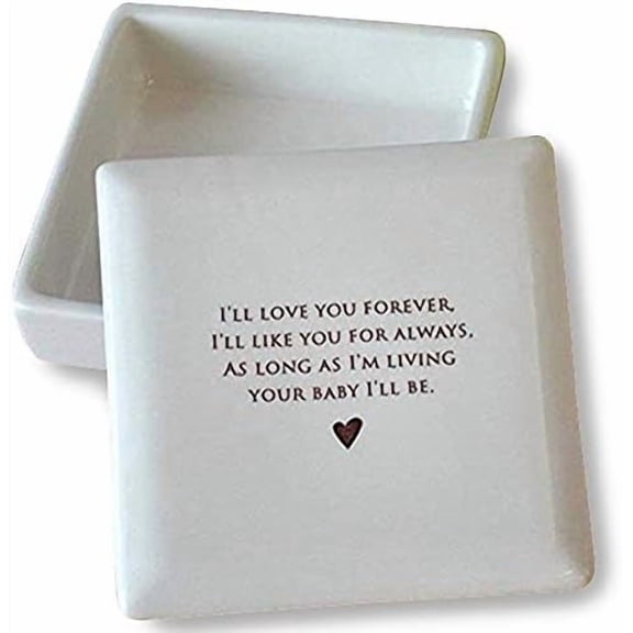Personalized Mother of the Bride Gift, Mother of the Groom Gift, Mom Wedding Gift - Square Keepsake Box - As Long as I'm Living Your Baby I'll Be$$Home Decor, Kitchen, & Other