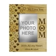 thumbnail image 1 of Personalized Mother Day Gift Wood Engraved Picture Frame With Name - 4 x 6 Inches Horizontal, 1 of 1