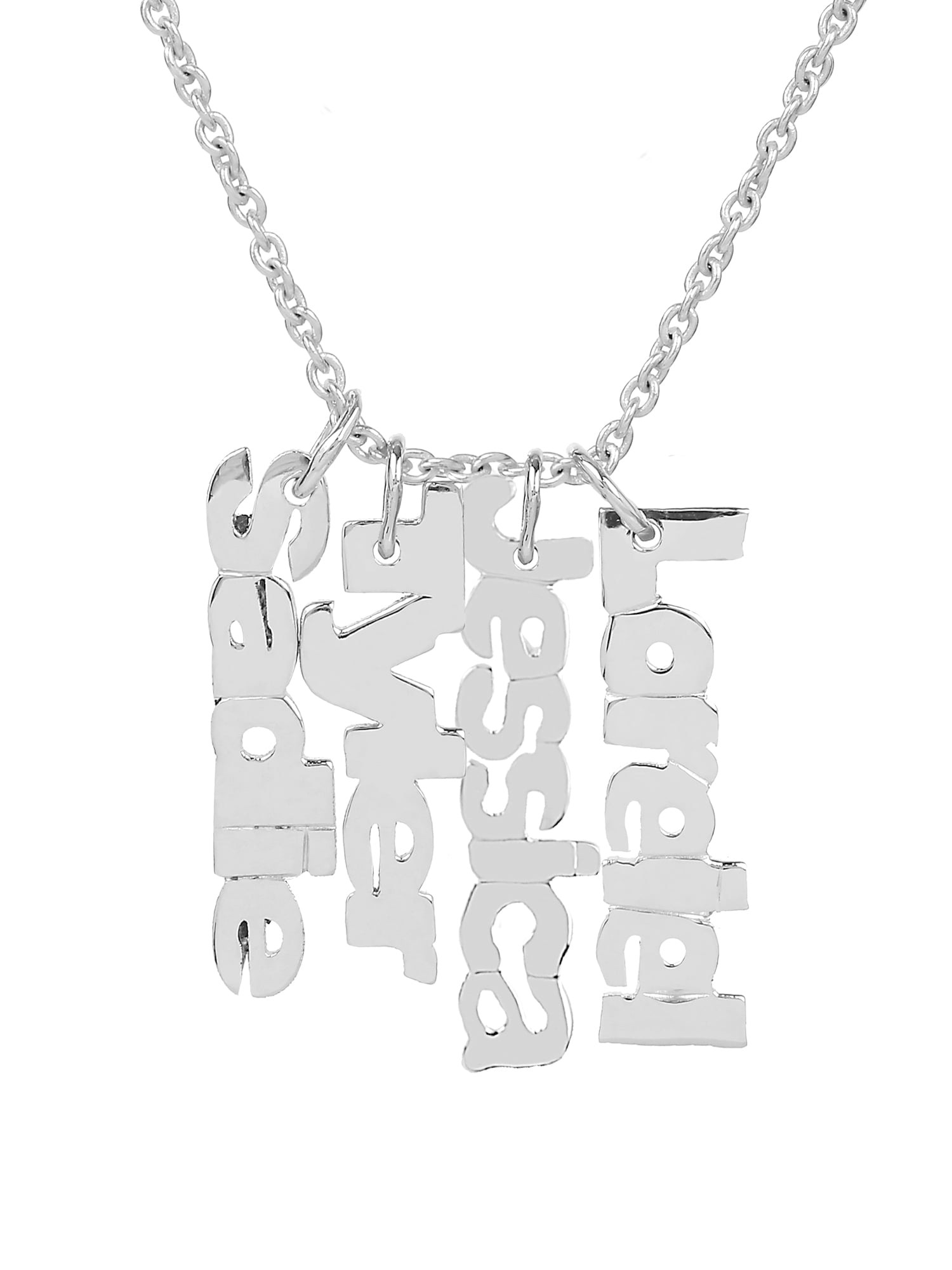 Personalized Mother's Vertical Three-Name Necklace