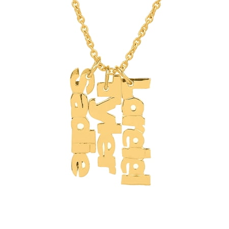 Personalized Mother's Vertical Three-Name Necklace