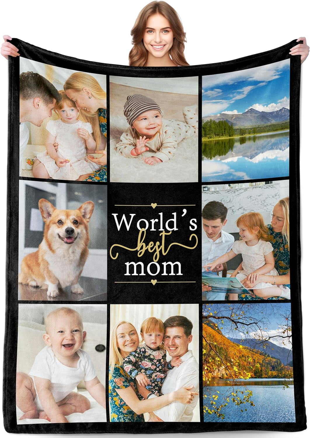 Personalized Mothers Day Birthday Gifts for Mom, Customized Mother