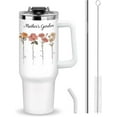 thumbnail image 1 of Personalized Mothers Day Birthday Gifts For Mom Grandma Wife From Daughter Son, Custom Mothers Garden Tumbler With Names Handle And Straw, 40 Oz Travel Coffee Tumbler For Mom Women Gifts, 1 of 6