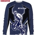thumbnail image 1 of Personalized Motocross Custom Number&Name Racing T-Shirt 3D Dirt Bike Motorcycle Off-Road Hoodie Sweater Riders (Sweatshirt, XL), 1 of 7