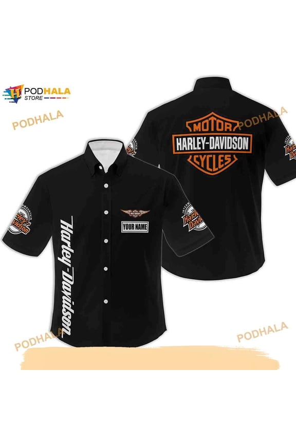 Personalized Motorcycles Button Shirt, Harley Button Shirt