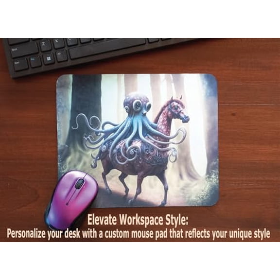Personalized Mouse Pad - Add Pictures, Text, Logo or Art Design and Make Your Own Customized Mousepad. Each Custom Mouse Mat Comes in a Colorful Gift Bag. Personalized Your Gaming Mousepad