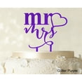 thumbnail image 1 of "Personalized ""Mr And Mrs"" Wedding Cake Topper Glitter Cake Topper Cake Decoration Color Option Available 4""-5"" Inches Wide", 1 of 1