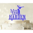 thumbnail image 1 of "Personalized Mr & Mrs Couple Cake Topper Personalized Glitter Cake Topper Color Option Available 5""-7"" Inches Wide", 1 of 1