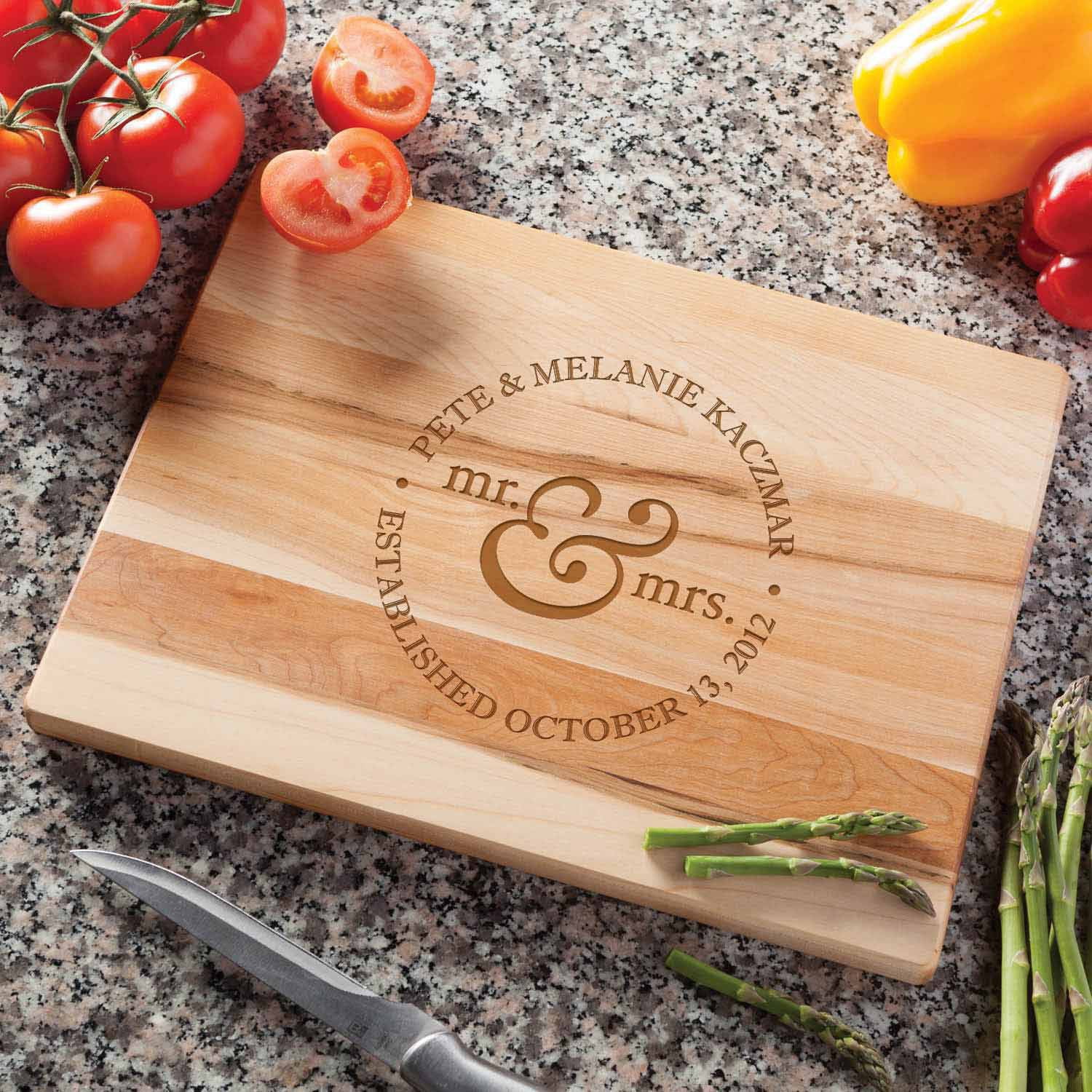 Personalized Mr. & Mrs. Cutting Board