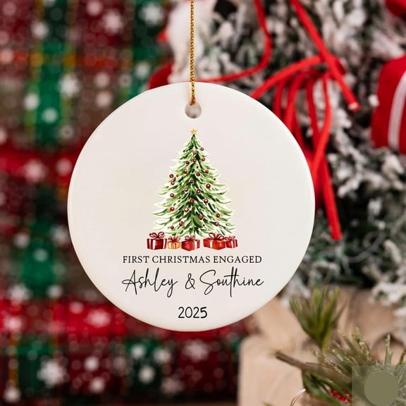 Personalized Mr & Mrs Ornament, Our First Christmas Keepsake, Custom Wedding Gift, Newlywed Housewarming Decoration