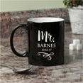 thumbnail image 1 of Personalized Mr. or Mrs. Black and White 11 oz Coffee Mug, 1 of 1