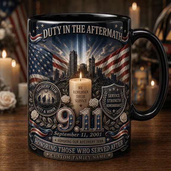Personalized Mug Gift 9/11 Recovery Team Memorial for Coffee and Remembrance