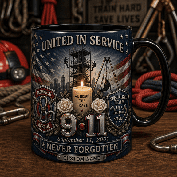 Personalized Mug Gift Technical Rescue 9/11 Honor Coffee Cup for Specialized Team