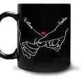 thumbnail image 1 of Personalized Mug Valentine’s Day Gifts For Him Her - Hand Couple Love With Custom Name Coffee Mug 11oz - Unique Gifts For Boyfriend Girlfriend Husband Wife, Couple Anniversary, 1 of 5