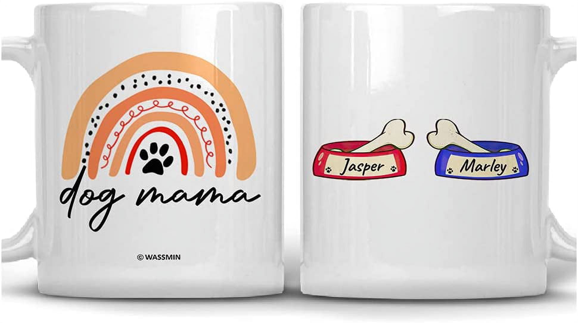Fur Mama, Best Dog Mom Mugs, Customized Mugs for Dog Lovers