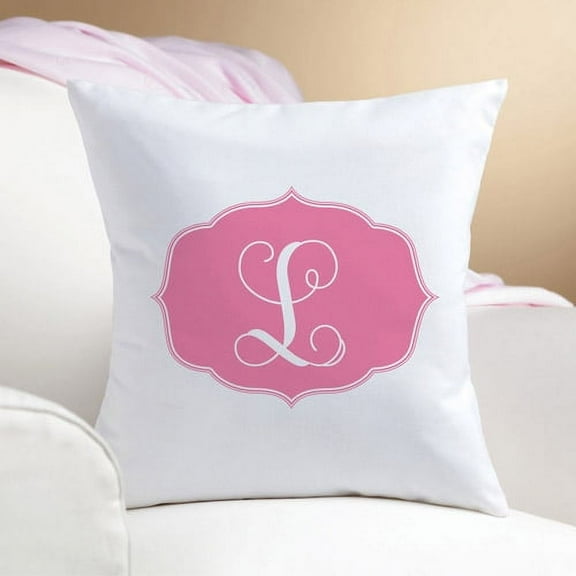 Personalized My Pink Initial Pillow