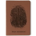 thumbnail image 1 of Personalized NASB Bible, Custom Fingerprint & Cross Design with Name Engraved, Large Print Compact, Gift for Baptism, Wedding, Confirmation, 1 of 9