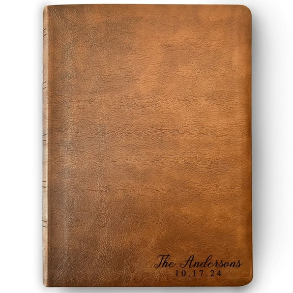 Personalized NASB Family Bible, NASB Custom Family Name Bible, Wide Margin, Custom Engraved Bible for Wedding, Christian Gift, Wedding Gift