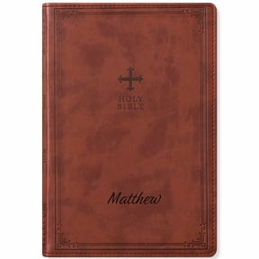 Personalized NRSV Catholic Edition Bible, Custom Engraved Name, Christian Gift for First Communion, Confirmation, Baptism, Graduation & Wedding